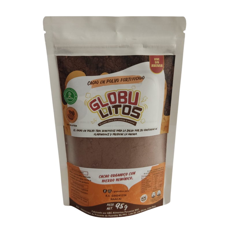 Cacao fortificado con Hierro Globulitos 95g