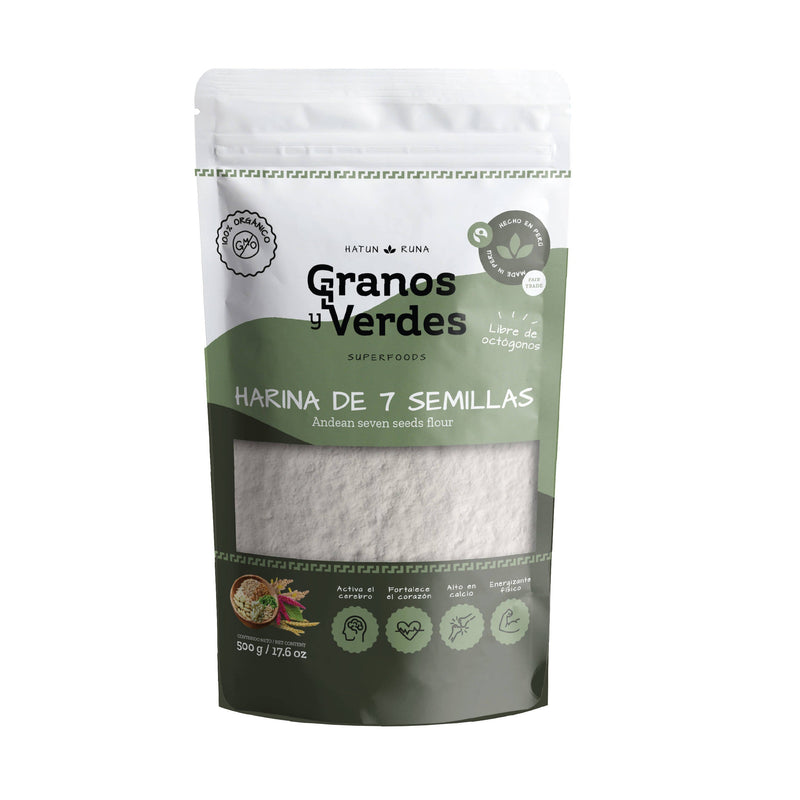 Harina 7 Semillas Granos y Verdes 500g