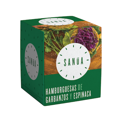 Hamburguesas de Garbanzos y Espinaca Sanúa 5 unid