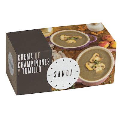 Crema de champiñones y tomillo  Sanúa 480g