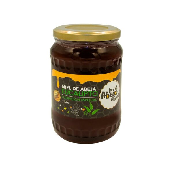 Miel de Abeja pasteurizada floración Eucalipto La Abeja Real 1Kg