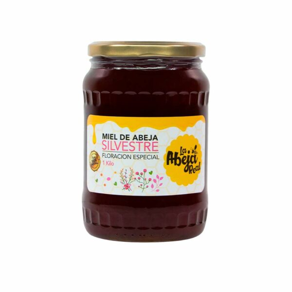 Miel de abeja pasteurizada floración silvestre La Abeja Real 1Kg