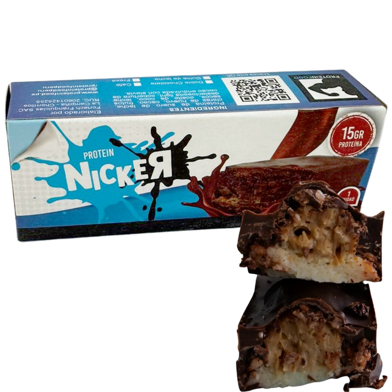 Barra Protein Nicker con Dulce de Leche Protein Food 150g | 15g Proteína