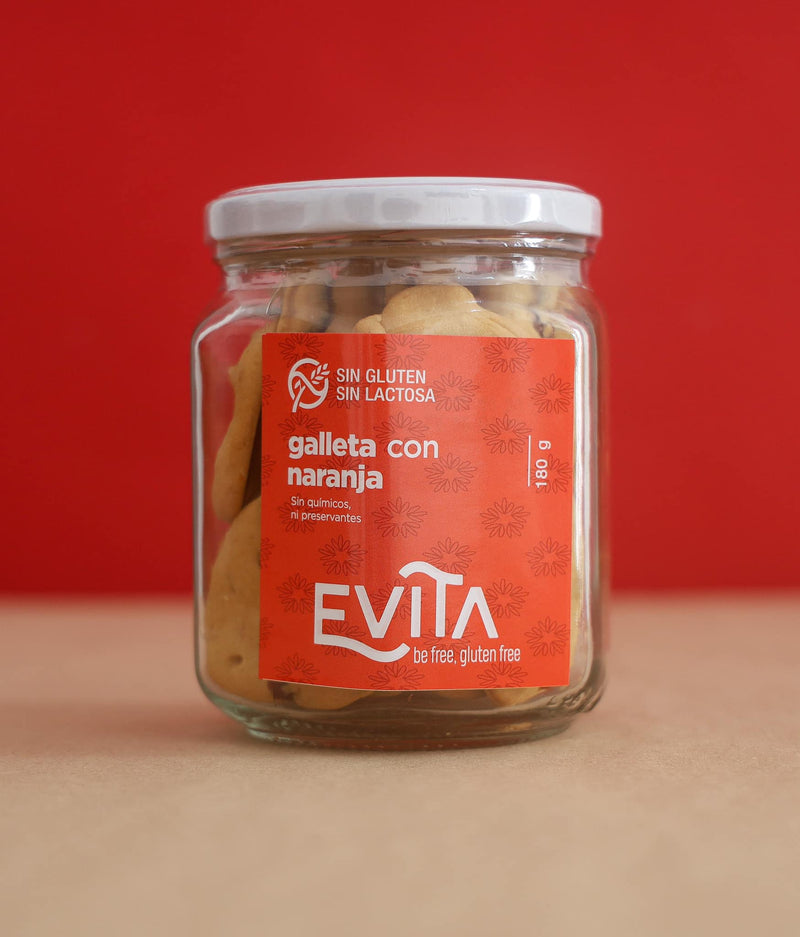 Galleta de naranja con arándanos sin gluten Evita 180g