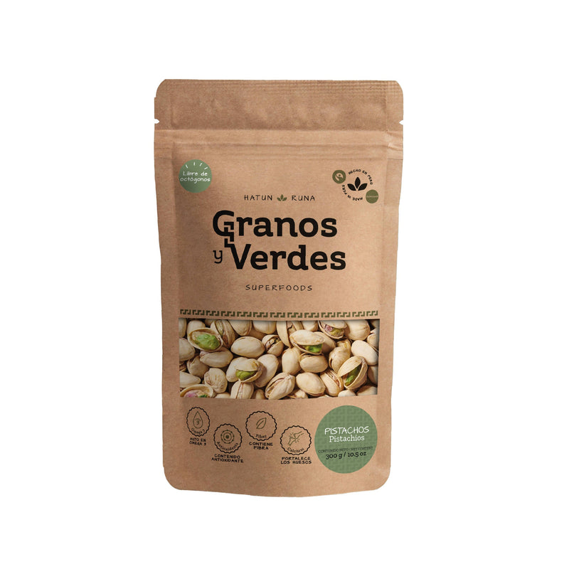 Pistachos Tostados y Salados Granos y Verdes 150g