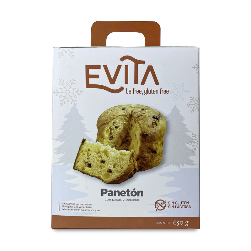 Panetón sin gluten, sin lactosa Evita 650g