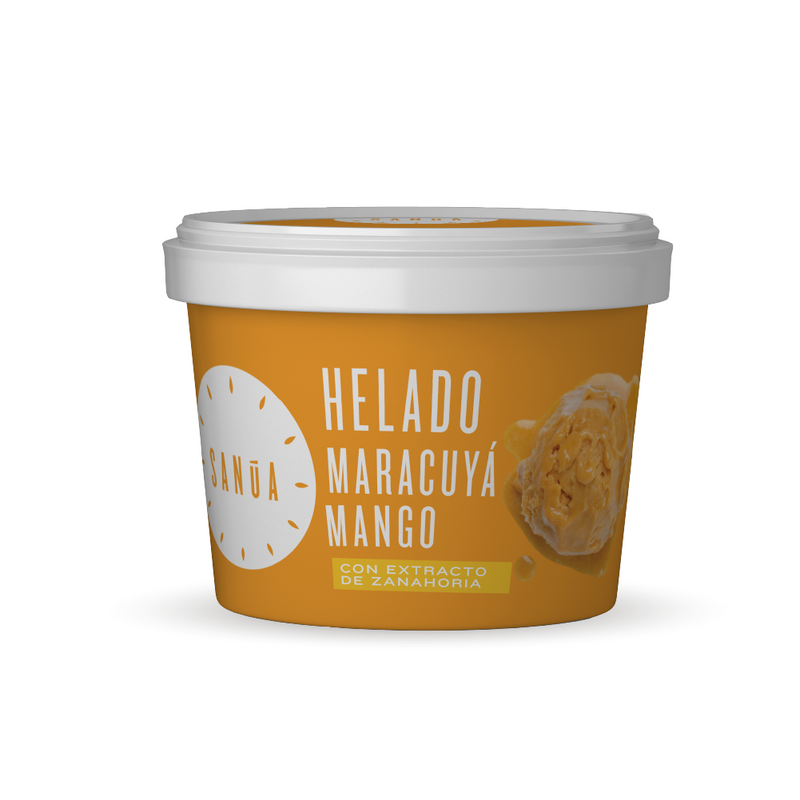 Helado Maracuyá y Mango Sanúa 4.5oz