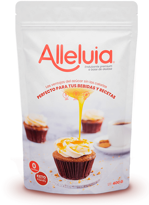 Endulzante premium de alulosa sin calorias Alleluia  120gr (30 scht x 4gr)