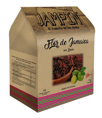 Infusión Flor de Jamaica con limon  Jampin 25 sobres