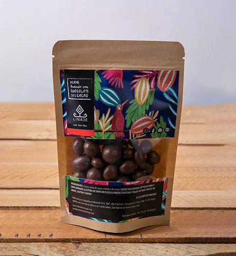 Grageas de Maní con chocolate y leche 54% Cacao Linaje 100g