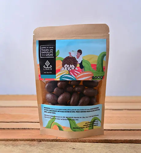 Grageas de pasas con chocolate y leche 54% Cacao Linaje 100g