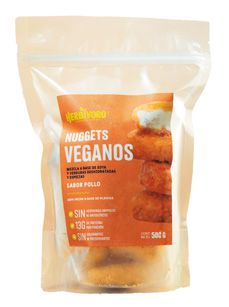 Nuggets vegano sabor pollo congelado Herbivoro Bolsa 500g