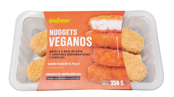 Nuggets vegano sabor pollo atmósfera modificada Herbivoro 350g