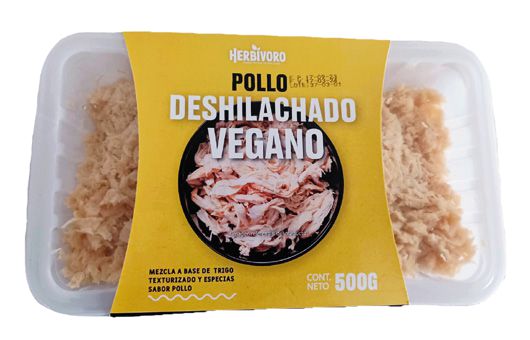 Deshilachado vegano sabor pollo admósfera modificada Herbivoro 500g