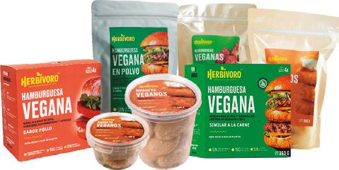 Hamburguesa vegana sabor pollo congelada Herbivoro caja 4und (400g)