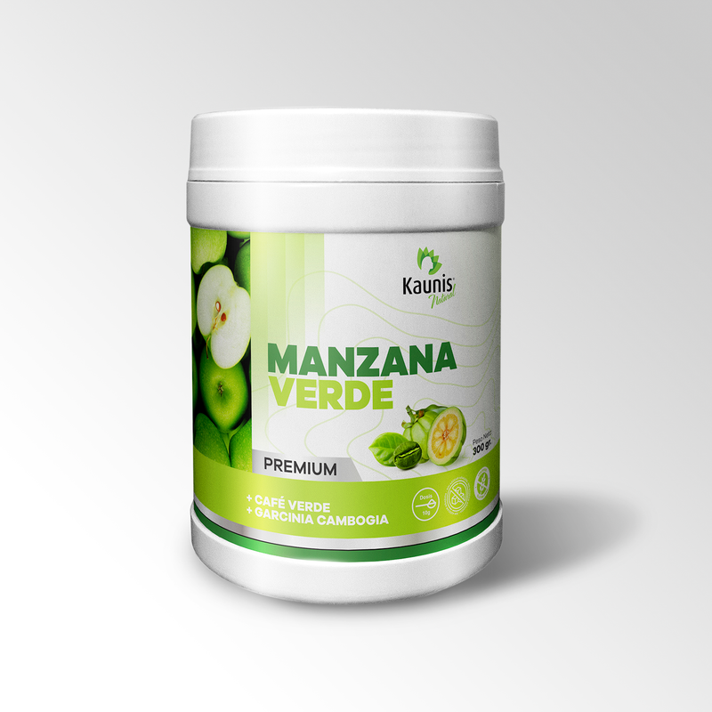 Fibra de Manzana Verde, Café verde y Garcinia cambogia Kaunis x 350g