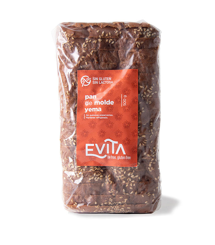 Pan de Molde Yema sin gluten Evita 500g