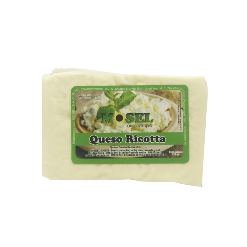 Queso ricotta x 250 gr